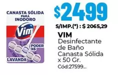 Vim - Desinfectante de Baño Canasta Sólida