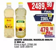 Molto - ACEITE GIRASOL