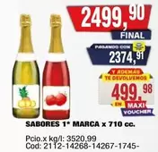 X$ - SABORES 1* MARCA x 710 cc.