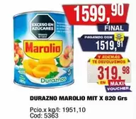 Marolio - DURAZNO MIT X 820 Grs