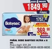Babysec - PAÑAL BEBE ULTRA