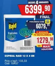 Raid - ESPIRAL 12 X 4 UN