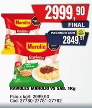 Marolio - RAVIOLES VS SAB. 1Kg