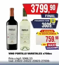 Portillo - PORTILLO VARIETALES x750cc