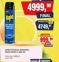 Raid - INSECTICIDAS AEROSOL