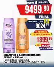 Elvive - SHAMPOO Y ADONCICIONADOR