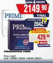 Prime - PRESERVATIVOS PRIME