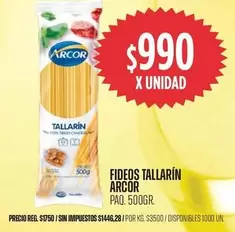 Arcor - FIDEOS TALLARÍN