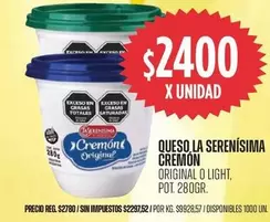 La Serenísima - CREMON