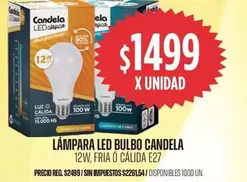candela - LÁMPARA LED BULBO CANDELA
