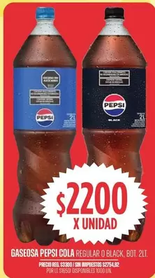 Pepsi - COLA REGULAR O BLACK