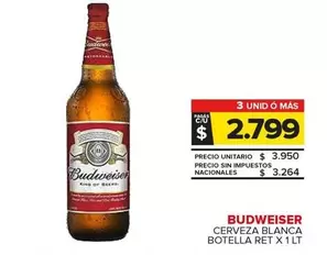 Budweiser - Cerveza Blanca