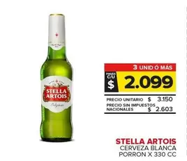 Stella Artois - Cerveza Blanca Porron