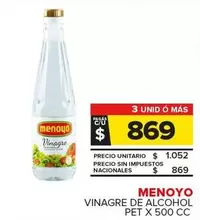 Menoyo - Vinagre De Alcohol