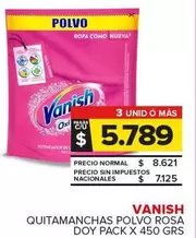 Vanish - Quitamanchas Polvo Rosa