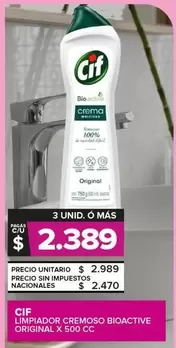 Cif - Limpiador Cremoso Bioactive Original