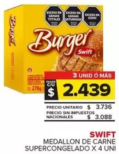 Swift - Medallon De Carne Supercongelado