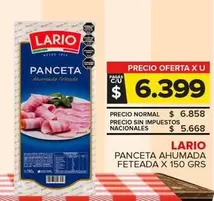 Lario - Panceta Ahumada Feteada