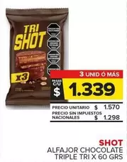 Shot - Alfajor Chocolate Triple Tri
