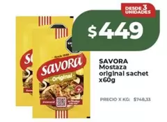 Savora - Mostaza original sachet