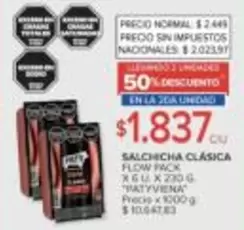 Flow - SALCHICHA CLÁSICA FLOW PACK