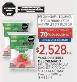 La Serenísima - YOGUR BEBIBLE DESCREMADO