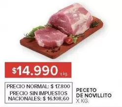 X$ - PECETO DE NOVILLITO