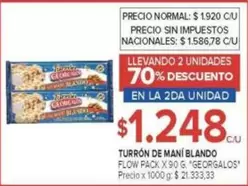 Georgalos - TURRÓN DE MANÍ BLANDO