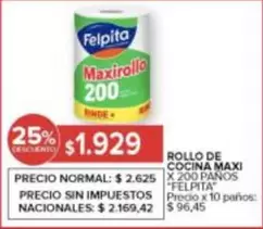 Felpita - ROLLO DE COCINA MAXI