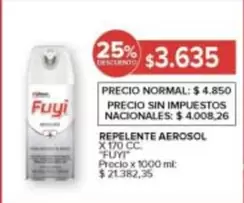 Fuyi - REPELENTE AEROSOL