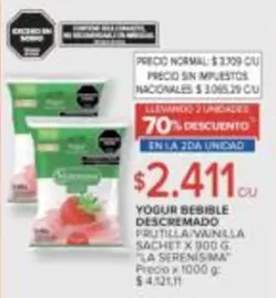 X$ - YOGUR SESIBLE DESCREMADO