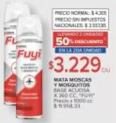 Fuyi - MATA MOSCAS Y MOSQUITOS BASE AQUOSA
