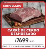 X$ - CARRE DE CERDO DESHUESADO