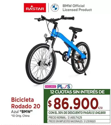 Bicicleta Rodado 20