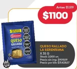 La Serenísima - QUESO RALLADO