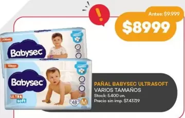 Babysec - PAÑAL ULTRASOFT