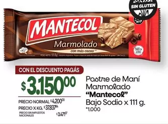Mantecol - Postre de Maní Marmolado
