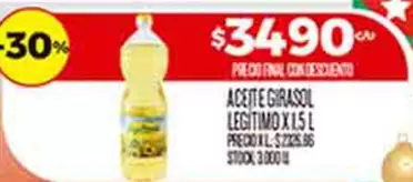 XL - ACEITE GIRASOL