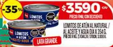 Dia - LOMITOS DE ATUN AL NATURAL