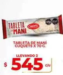 Cuquets - TABLETA DE MANI