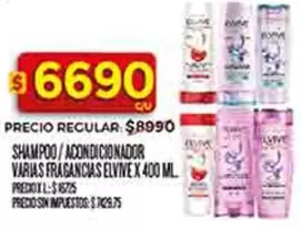 Elvive - SHAMPOO / ACONDICIONADOR