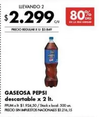 Pepsi - GASEOSA descartable