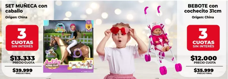 Origen - SET MUÑECA con caballo