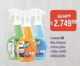 Cif - Limpiador Baño, Antigrasa y Vidrios gatillo