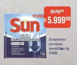 Sun - Sal regeneradora para máquina lavavajilla x 1kg