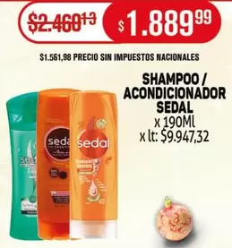 Sedal - SHAMPOO/ACONDICIONADOR