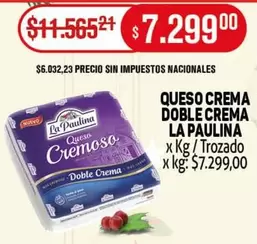 La paulina - QUESO CREMA DOBLE CREMA
