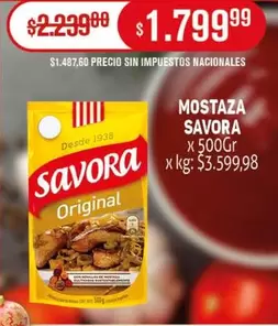 Savora - MOSTAZA