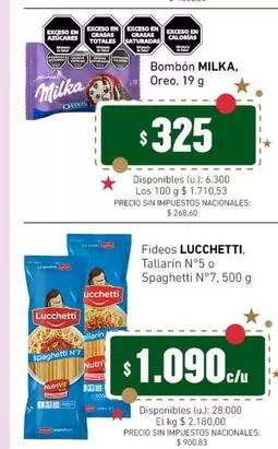 Milka - Bombon, Fideos