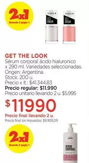 X$ - Sérum corporal ácido hialuronico